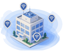Building with Wifi coverage