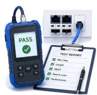 cable testing device plugged in wall
