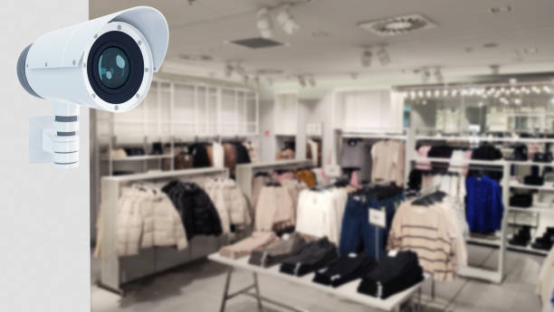 Security camera in clothing store